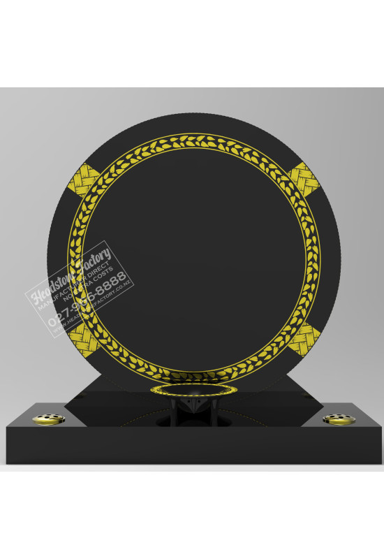 Round Headstone 0150